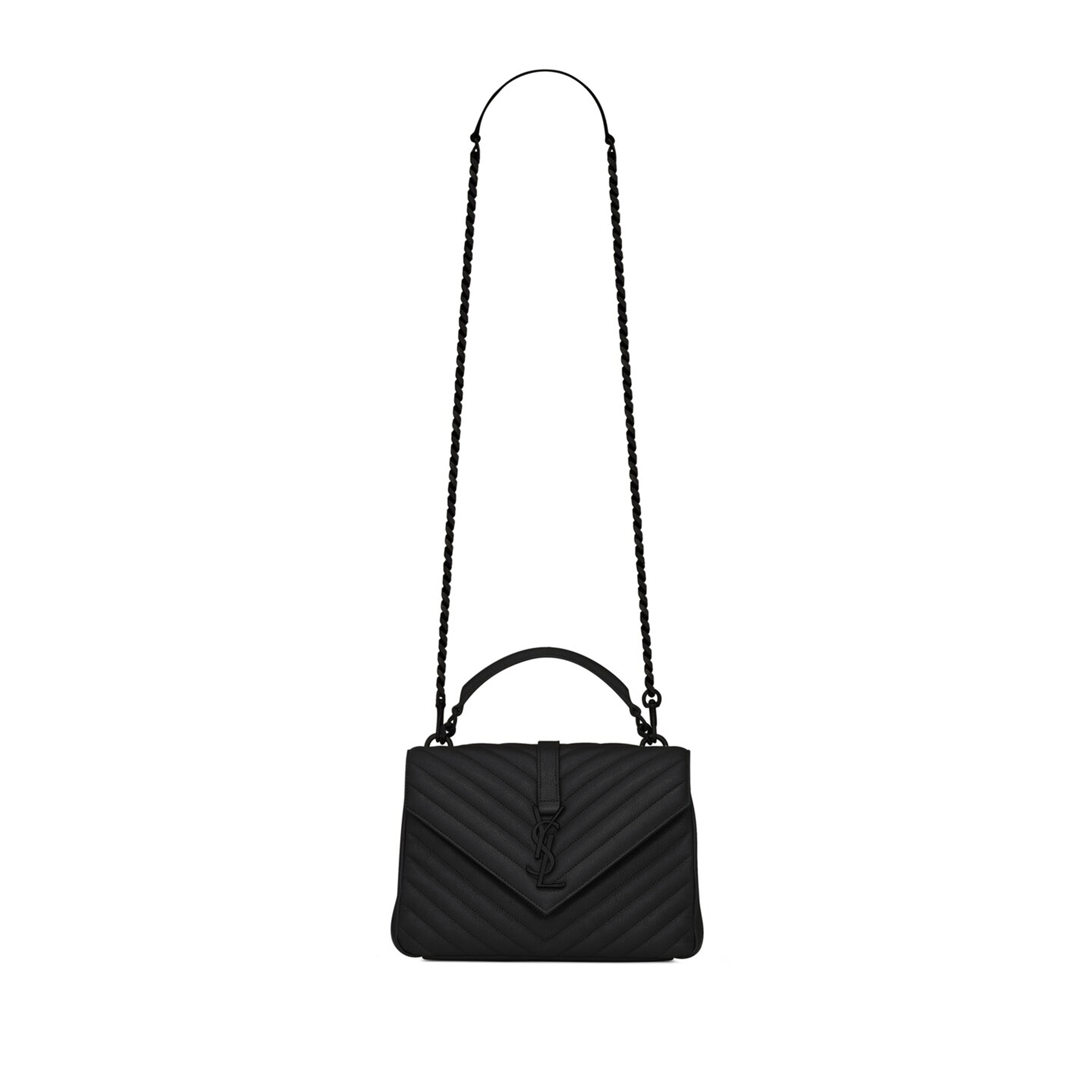 YSL COLLEGE MEDIUM IN QUILTED LEATHER 600279BRM081000 (24*17*6.5cm) YSL COLLEGE MEDIUM IN QUILTED LEATHER 600279BRM081000 (24*17*6.5cm)